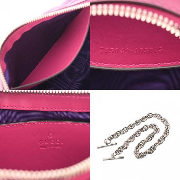 GUCCI GG Matelasse Pink Nylon/Leather Shoulder Bag - Picture 13 of 13